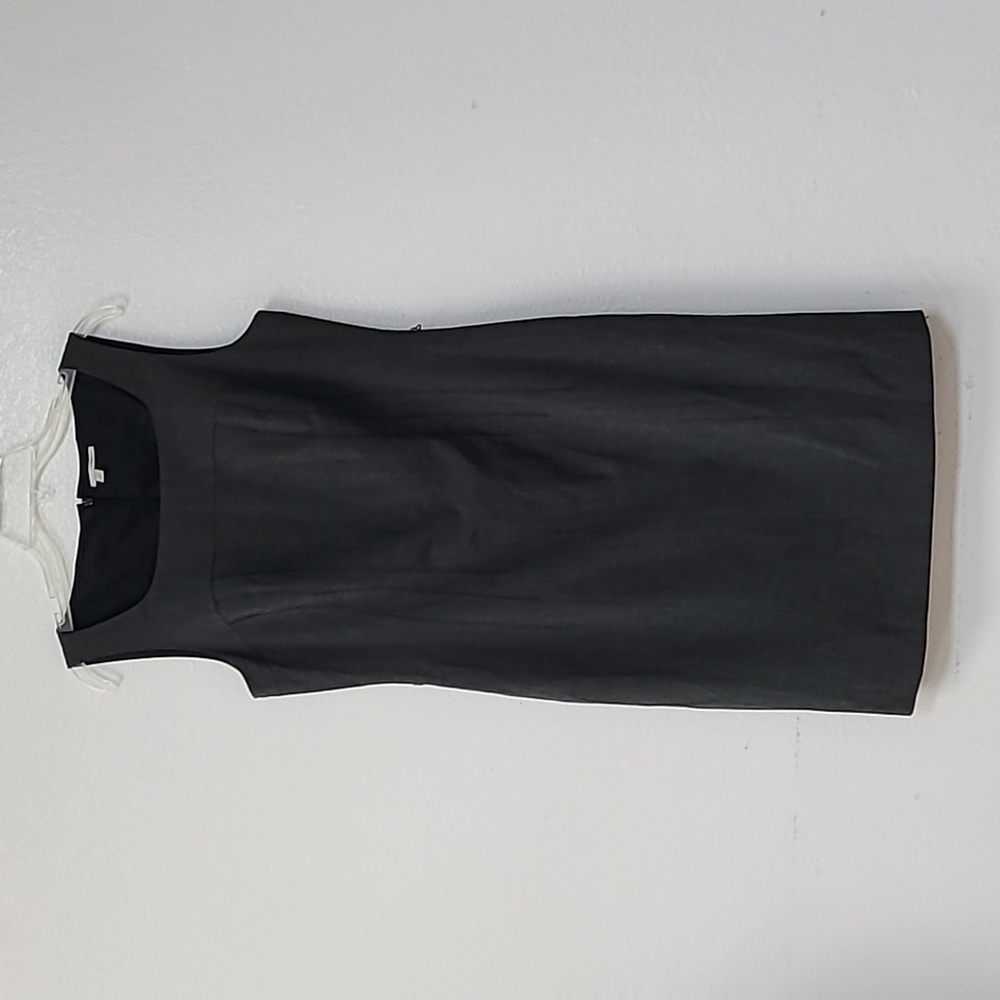 HALOGEN dress size 10 grey black sleeveless NORDSTROM pencil shift tweed